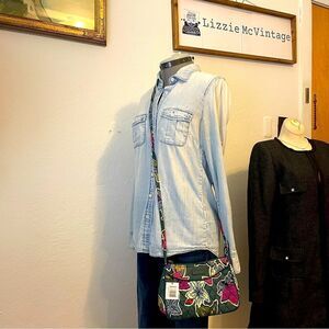 Vera Bradley little crossbody in Falling Flowers